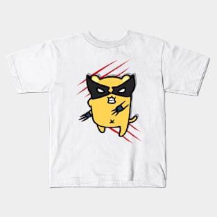 Catverine X-Cat Hero Kitty Kids T-Shirt